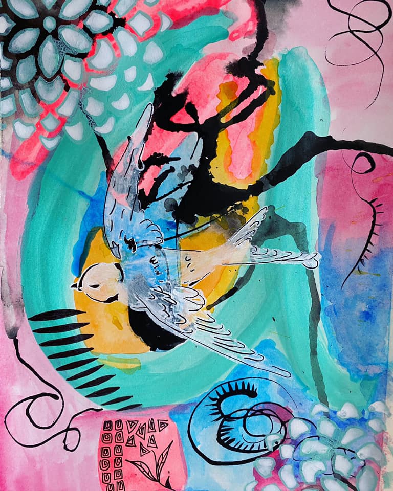 Mixed Media and Inks