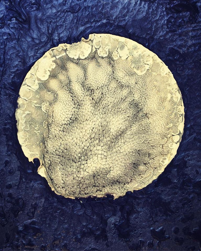 Follow your Moonlight (mixed media)